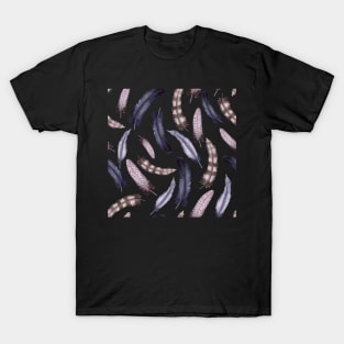 Seamless Pattern of Watercolor Feathers T-Shirt